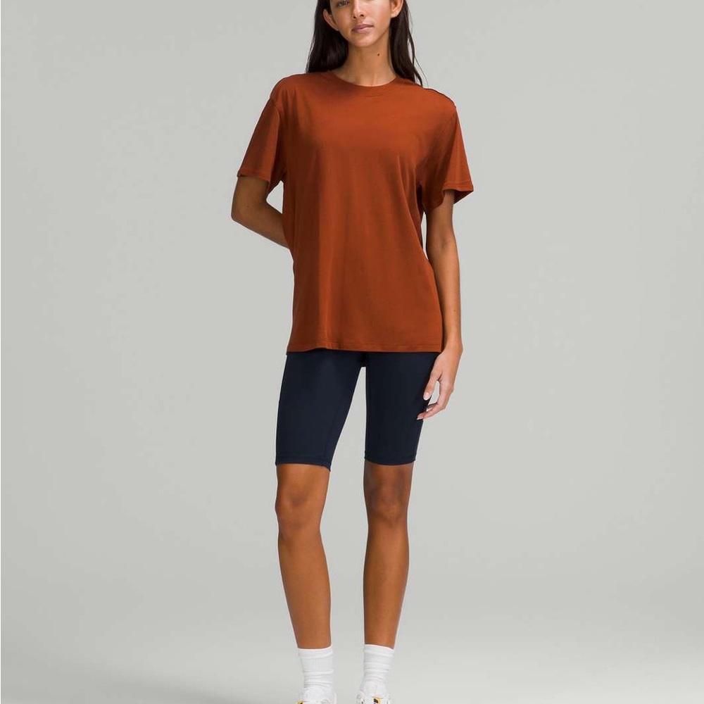 Dark Red Lululemon All Yours Tee